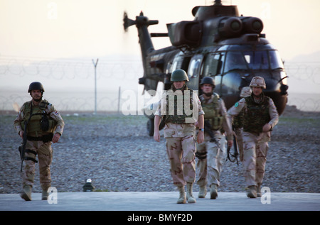 Dutch airforce à Uruzgan, Afghanistan Banque D'Images