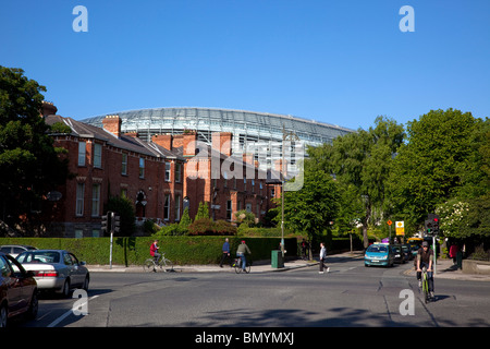 L'Irlande, comté de Dublin, Ballsbridge, Dublin, Lansdowne Road, Aviva 50000 places la capacité de l'ensemble du stade de football. Banque D'Images