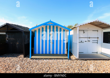 United Kingdom West Sussex Norfolk arms beach huts Banque D'Images