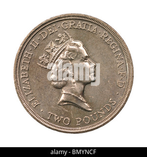 1989 UK deux livres coin Banque D'Images