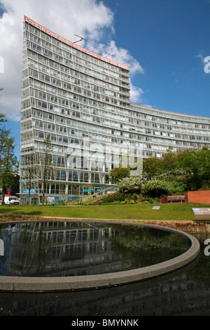 Un Parc à l'Ouest, un bâtiment moderne de 17 étages, une partie de la vente au détail et de divertissement Liverpool One complexe dans la ville de Liverpool Banque D'Images