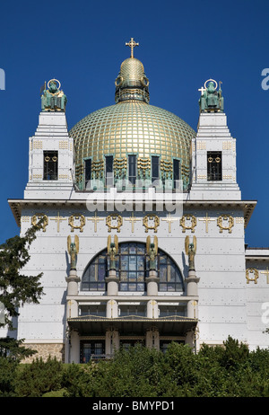 Otto Wagner's église St Léopold, Vienne, Autriche Banque D'Images