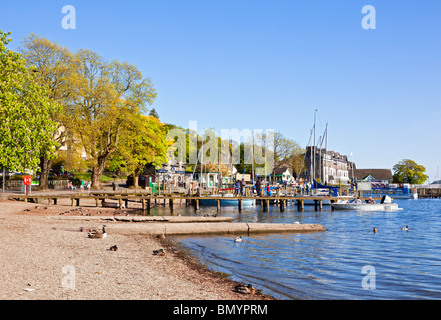 Le lac Windermere à Waterhead Ambleside, Lake District, Cumbria, England, UK Banque D'Images