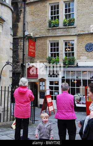 Sally Lunn's tearoom baignoire Uk Banque D'Images