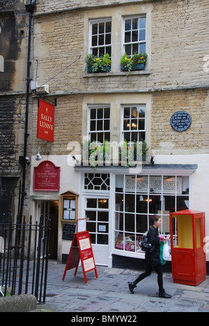 Sally Lunn's tearoom baignoire Uk Banque D'Images