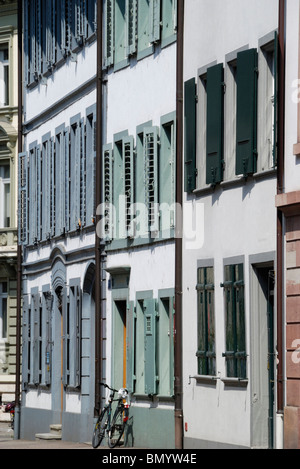 Bâtiments traditionnels dans Bolligenstrasse 14C, St Alban, Bâle, Suisse Banque D'Images