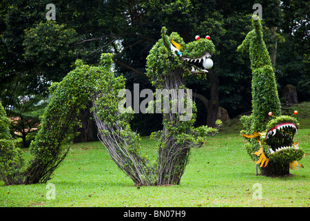 Dragons à Singapour le jardin chinois Banque D'Images