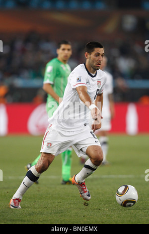 Clint Dempsey of the United States stand for team introductions before a  2010 FIFA World Cup round of 16 match against Ghana Stock Photo - Alamy