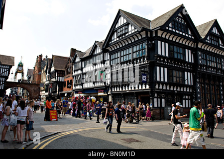 La Royal Bank of Scotland, Frodsham Street, Chester, Royaume-Uni Banque D'Images