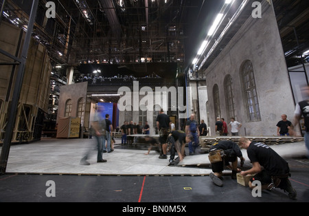 L'Opéra de Vienne, Autriche Backstage Banque D'Images