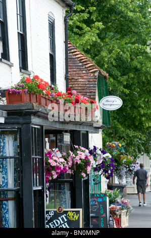 Hampshire Stockbridge High Street a été voté "Meilleur foodie' dans la rue, UK, Stockbridge, Hampshire, England, UK, FR. Banque D'Images