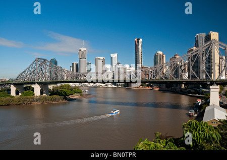 Le Story Bridge à Brisbane, Australie Banque D'Images