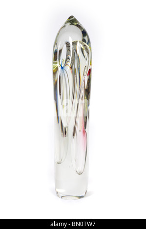 A 33cm de hauteur, Italien, Murano Verre sculpturale 'vase'. Banque D'Images