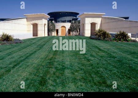 L'Opus One Winery Building vue frontale, Napa Valley, Californie Banque D'Images