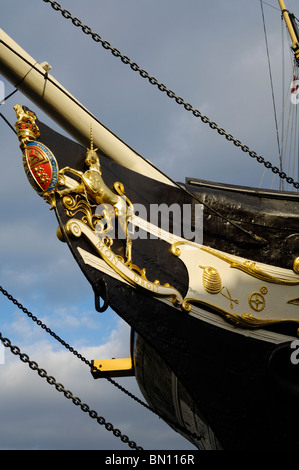 Fer à repasser la proue du SS Great Britain dans le Grand Ouest de l'Arsenal, Bristol, Angleterre. Banque D'Images