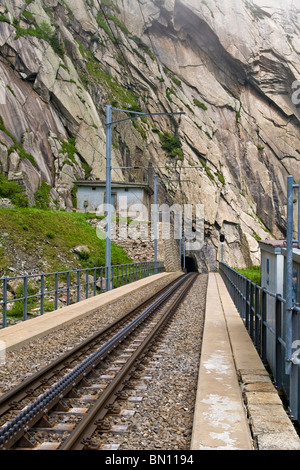 Cog railway, région d'Uri, Suisse Banque D'Images