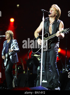 Bon Jovi réalise en direct sur la 02 Arena, London, UK Banque D'Images