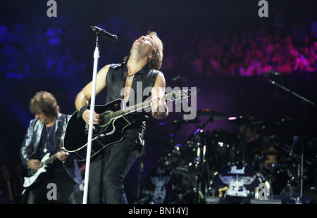 Bon Jovi réalise en direct sur la 02 Arena, London, UK Banque D'Images