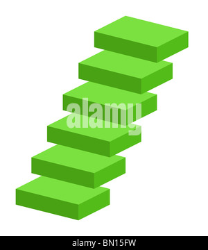Illustration tridimensionnelle des mesures écologiques, isolataed sur fond blanc. Banque D'Images