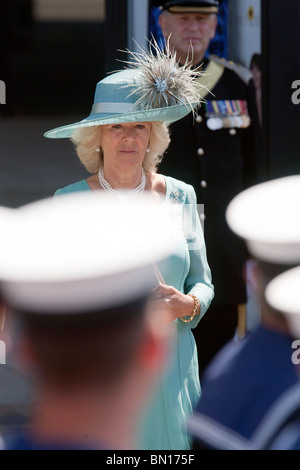 Le Prince Charles de Grande-Bretagne reçoit le salut à l'Armée Day Parade dans le centre-ville de Cardiff Banque D'Images