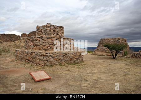 Ruines de Chicomostoc (vers 300-1200), la Quemada, Zcatecas, Mexique Banque D'Images