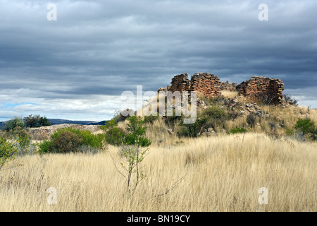 Ruines de Chicomostoc (vers 300-1200), la Quemada, Zcatecas, Mexique Banque D'Images