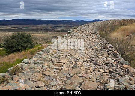 Ruines de Chicomostoc (vers 300-1200), la Quemada, Zcatecas, Mexique Banque D'Images