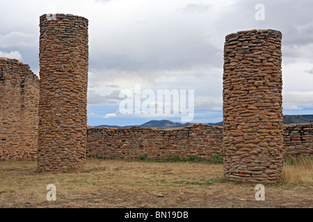 Ruines de Chicomostoc (vers 300-1200), la Quemada, Zcatecas, Mexique Banque D'Images