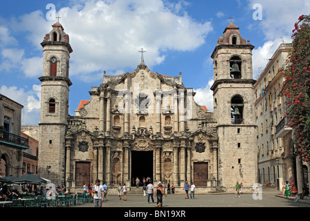 La cathédrale de San Cristobal (1777), La Havane, Cuba Banque D'Images