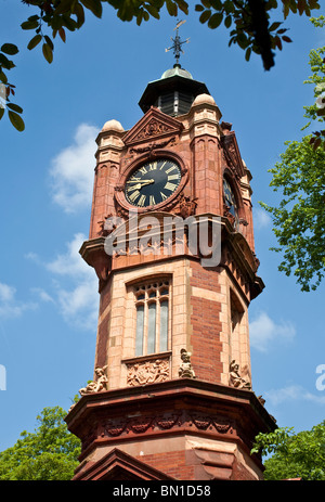 L'horloge, Preston Park, Brighton et Hove, East Sussex, England, UK Banque D'Images