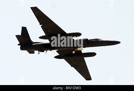 U-2 Dragon Lady dans l'air, en direction d'une mission dans la zone du Commandement central américain Banque D'Images