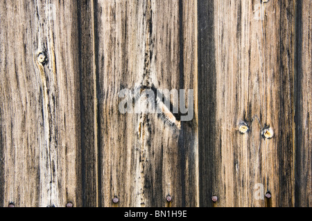 Clôture weathered wood background Banque D'Images