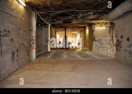 Carrière de Pierres mine sur Portland de Dorset, Angleterre, Royaume-Uni Banque D'Images