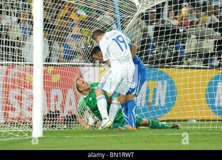 JAN MUCHA JURAJ KUCKA FABIO SLOVAQUIE V ITALIE ELLIS PARK AFRIQUE DU SUD 24 Juin 2010 Banque D'Images