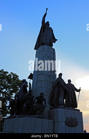 Monument à l'hetman Bogdan Chmielnicki, Chyhyryn, Oblast de Tcherkassy, en Ukraine Banque D'Images