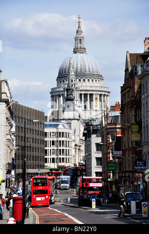 St.Paul's Cathedral de Fleet Street, City of London, Londres, Angleterre, Royaume-Uni Banque D'Images