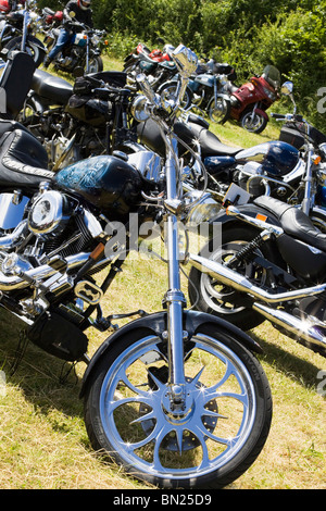 A l'imaginer de l'avant d'une Harley Davidson Sur Mesure Banque D'Images