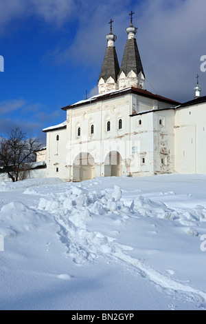 Le monastère de Ferapontov, Ferapontovo, Vologda Region, Russie Banque D'Images