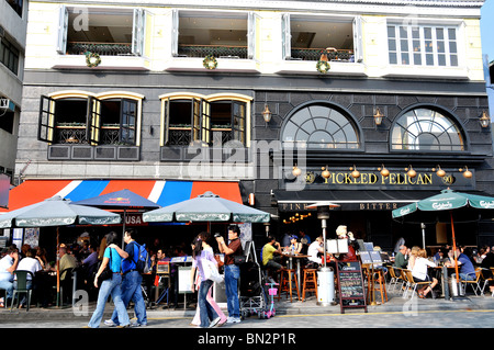 Bar, café, restaurant, Stanley, l'île de Hong Kong, Chine Banque D'Images