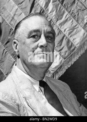 FRANKLIN Delano Roosevelt (1882-1945) Homme d'État démocratique nous et 32e président des USA Banque D'Images