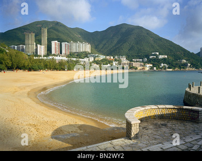 La plage de Repulse Bay, Hong Kong Island 1993 Banque D'Images