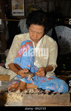 L'usine, Borsang village, Chiang Mai, Thaïlande, Asie Banque D'Images