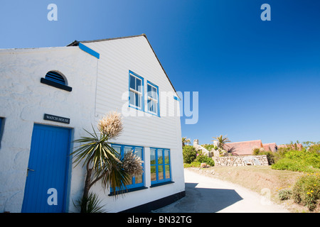 Un gîte rural, Îles Scilly Tresco, Royaume-Uni. Banque D'Images