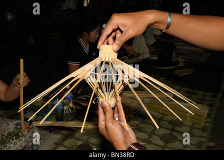 L'usine, Borsang village, Chiang Mai, Thaïlande, Asie Banque D'Images