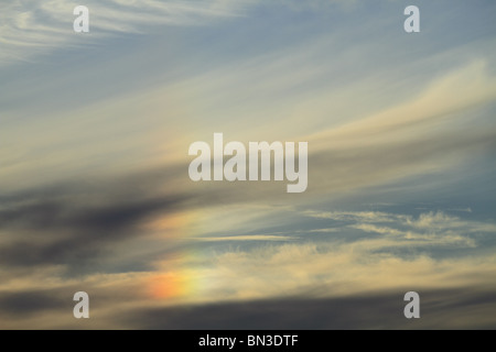 De belles formations de nuages au coucher du soleil sur le comté de Limerick, Rep de l'Irlande. Banque D'Images