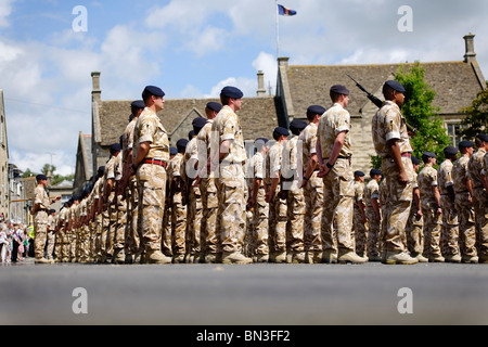 Le Royal Logistic Corps le défilé. Banque D'Images