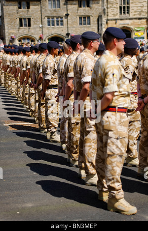 Le Royal Logistic Corps le défilé. Banque D'Images