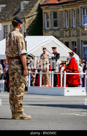 Le Royal Logistic Corps le défilé. Banque D'Images