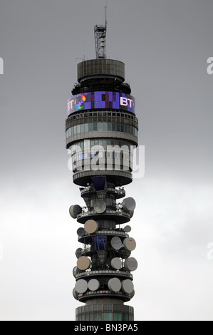 La BT Tower à Londres, précédemment connu sous le nom de tour du bureau de poste. Banque D'Images