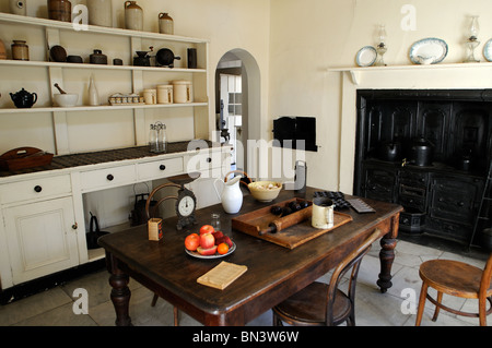 Propriété du National Trust, cuisine intérieur, Côme Maison historique et jardin, South Yarra, Melbourne, Victoria, Australie Banque D'Images